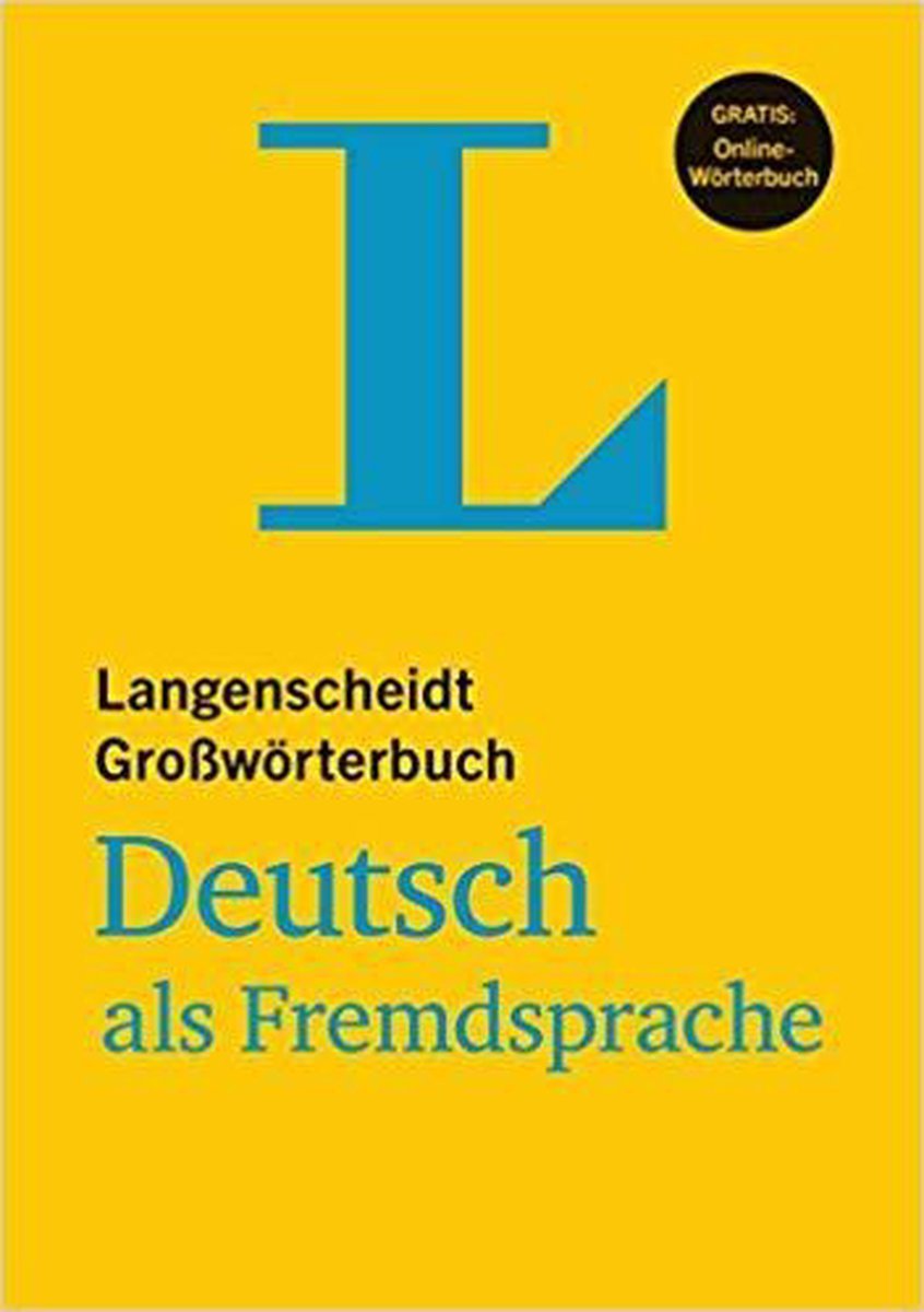 Afbeelding van Langenscheidt Großwörterbuch Deutsch als Fremdsprache Buch + Online Anbindung