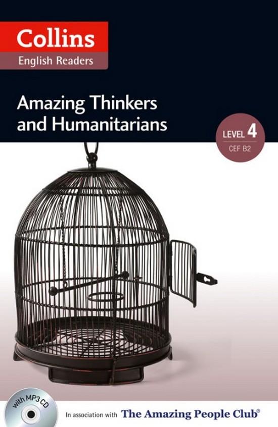 Afbeelding van Amazing People Readers 4 (B2): Amazing Thinkers & Humanitarians book + audio-cd