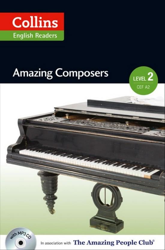 Afbeelding van Amazing People Readers 2 (A2-B1): Amazing Composers book + audio-cd