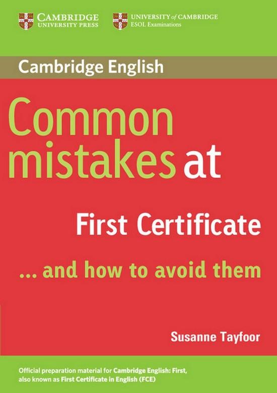 Afbeelding van Common Mistakes at First Certificate...and how to avoidthem
