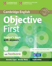 Afbeelding van Objective First 4th edition student'sbook+answers+CD-ROM+ testbank