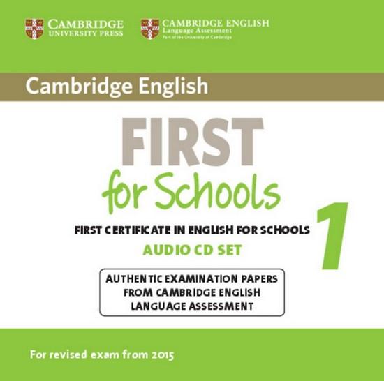 Afbeelding van Cambridge English First for Schools for Revised Exam from 2015 1 audio-cd's (2x)