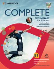 Afbeelding van Complete Preliminary for Schools for the revised 2020Exams Student's Book without Answers+Online Wb