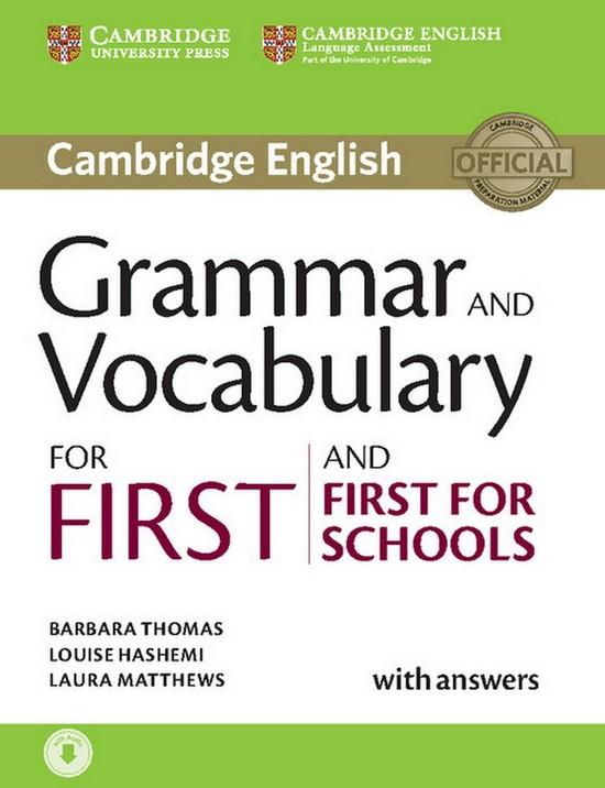 Afbeelding van Cambridge English Grammar and Vocabulary for First and First for Schools book + answers + downloadable audio file