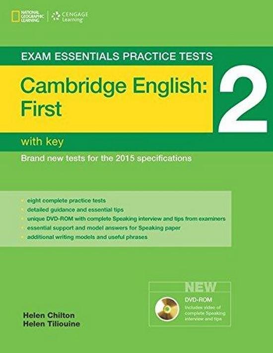 Afbeelding van Exam Essentials: Cambridge First Practice Tests 2 book with key + dvd-rom