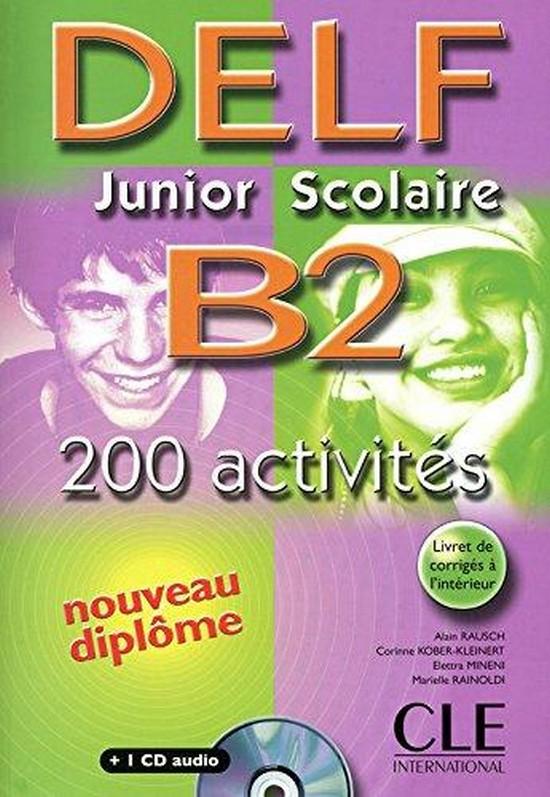 Afbeelding van Nouveau DELF Junior scolaire B2 - 200 activités livre+corrigés+transcriptions+ cd-audio