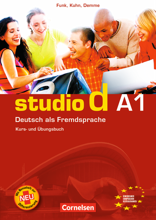 Afbeelding van Studio D A1 - Gesamtband 1 (Einheit 1-12) Kurs-/Übungsbuch + Lerner-CD