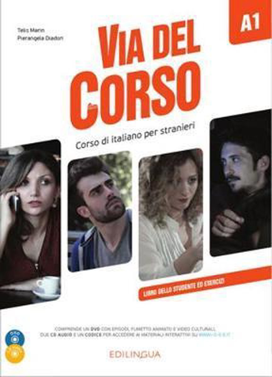 Afbeelding van Via del Corso Libro dello studente + esercizi +cd+dvd