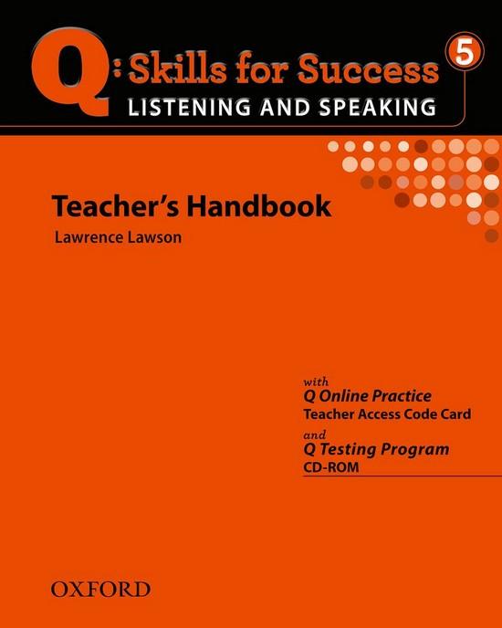 Afbeelding van Q: Skills for Success- Listening and Speaking 5 teacher's book + testing program cd-rom