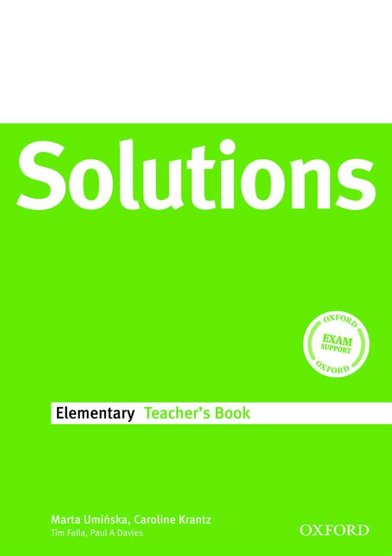 Afbeelding van Solutions - Elementary teacher's book