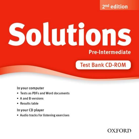 Afbeelding van Solutions second edition - Pre-intermediate test bank cd-rom