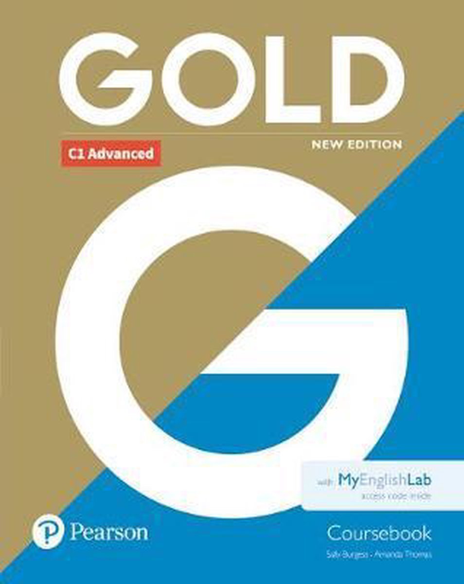 Afbeelding van Gold C1 - Advanced new edition Coursebook + MyEnglishLab pack