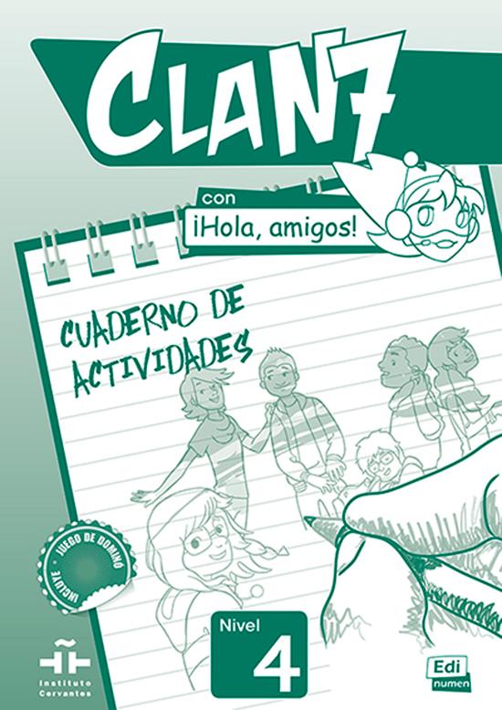 Afbeelding van Clan 7 con ¡Hola, amigos! 4 cuaderno de actividades